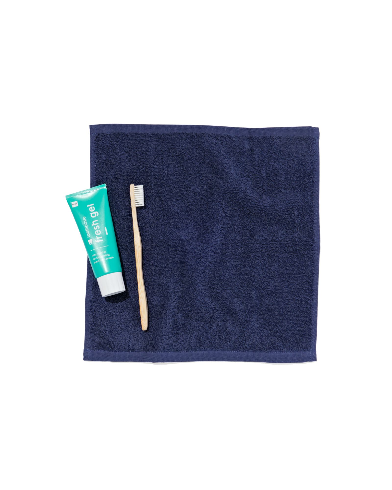 4 serviettes pour visage 30x30 bleu nuit - qualit&eacute; &eacute;paisse bleu nuit d&eacute;barbouillettes 30 x 30 - 5245412 - HEMA