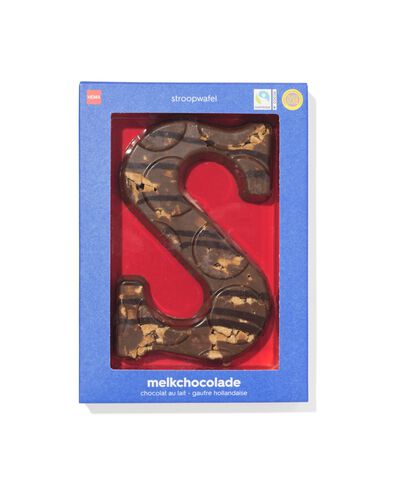 lettre en chocolat lait stroopwafel sel marin S 125 g - 24429719 - HEMA