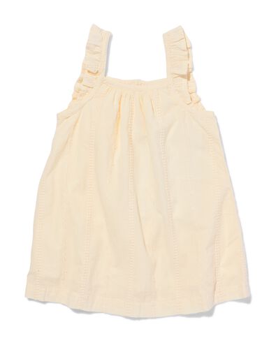 babyjurk A-lijn broderie ecru ecru - 33089970ECRU - HEMA