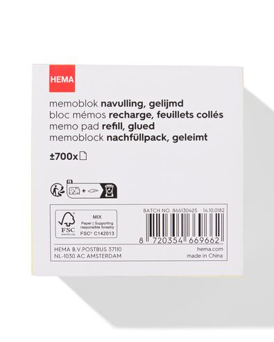 memoblok navulling regenboog - 14100182 - HEMA