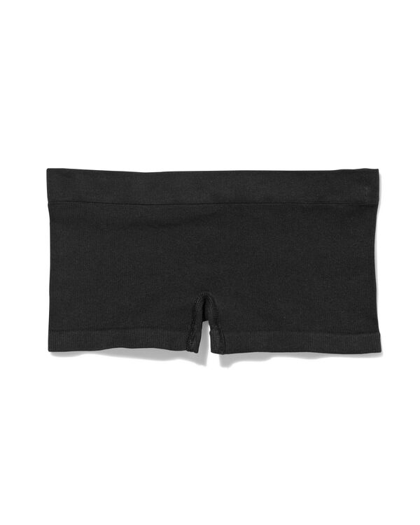 boxer femme sans couture c&ocirc;tel&eacute; noir noir - 21960104BLACK - HEMA