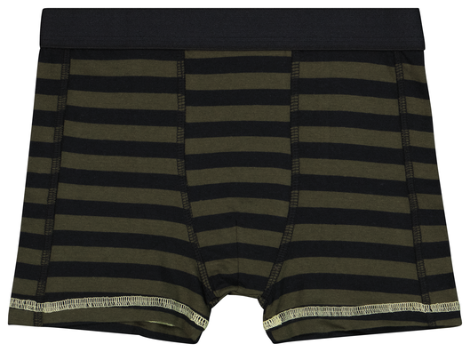 3 boxers enfant coton stretch camouflage vert 86/92 - 19232266 - HEMA