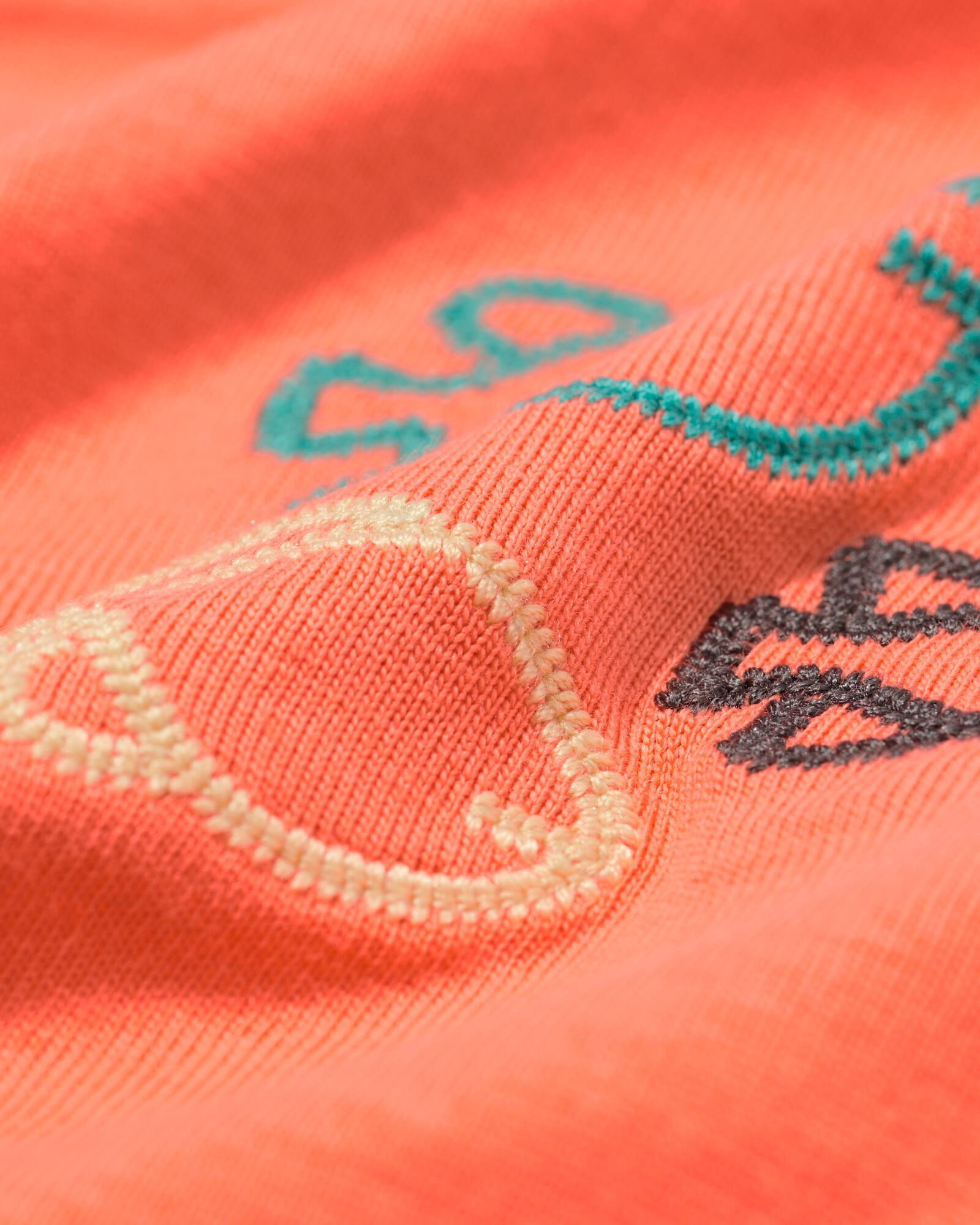 kinder T-shirt dieren koraal koraal - 30717803CORAL - HEMA