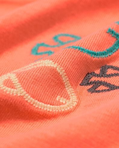 kinder T-shirt dieren koraal koraal - 30717803CORAL - HEMA