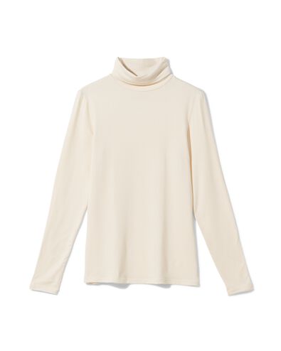 dames themo t-shirt col gebroken wit gebroken wit - 36302590OFFWHITE - HEMA