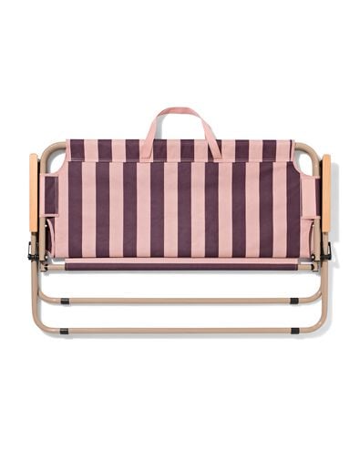 Faltbare 2-Sitzer-Bank, 140 &times; 70 cm, gestreift - 41800277 - HEMA