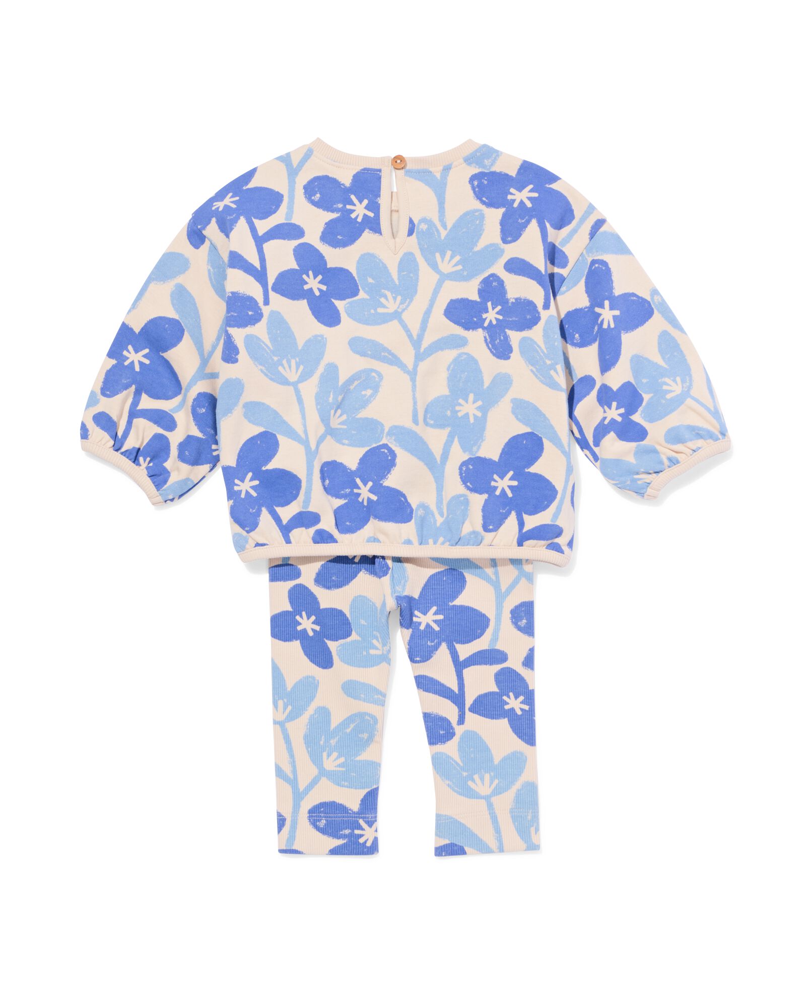Baby-Bekleidungsset, Blumen blau - 33026070BLUE - HEMA