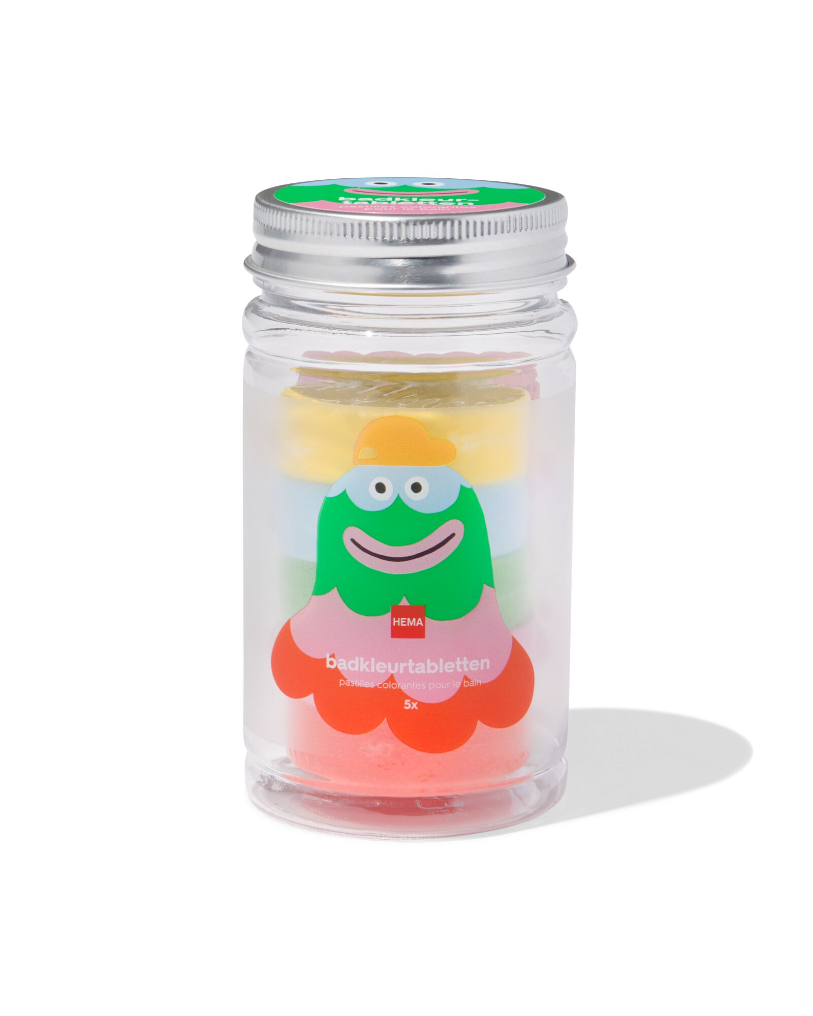 pastilles de couleur pour le bain 5x20 g - 11730018 - HEMA