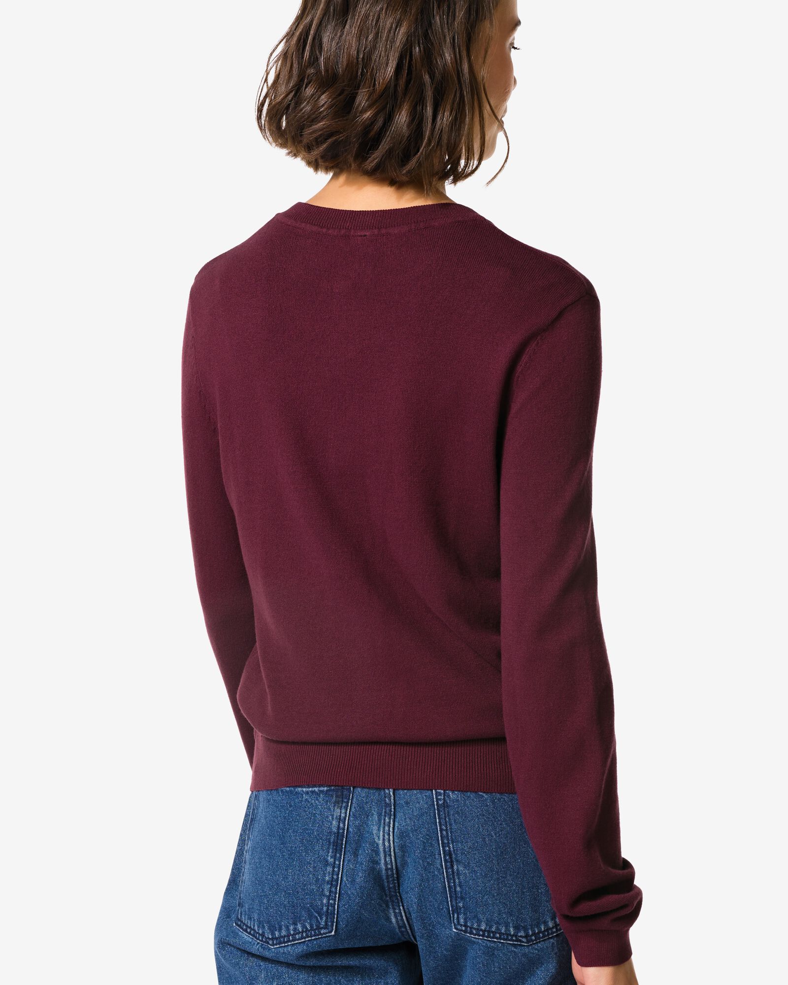 gilet femme lilas bordeaux bordeaux - 36204870BURGUNDYRED - HEMA