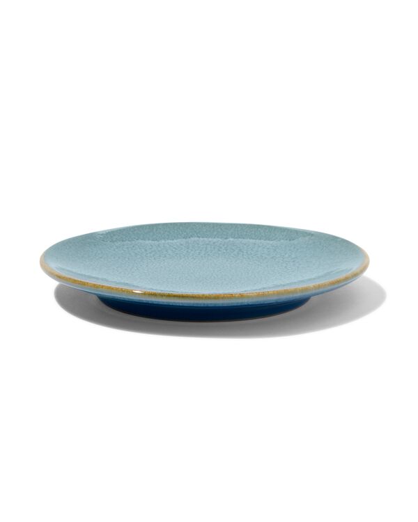 assiette à dessert Ø16,5cm Porto émail réactif bleu - 9602024 - HEMA