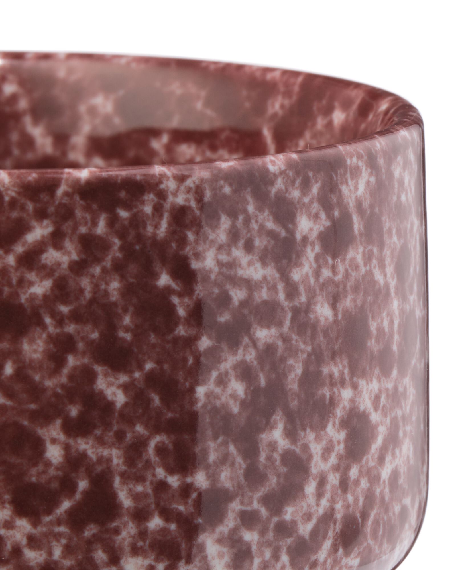 mug &agrave; caf&eacute; 220 ml fa&iuml;ence mouchet&eacute;e rouge - 80660355 - HEMA