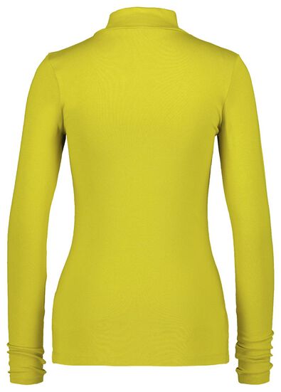 t-shirt femme col citron vert - 1000021664 - HEMA
