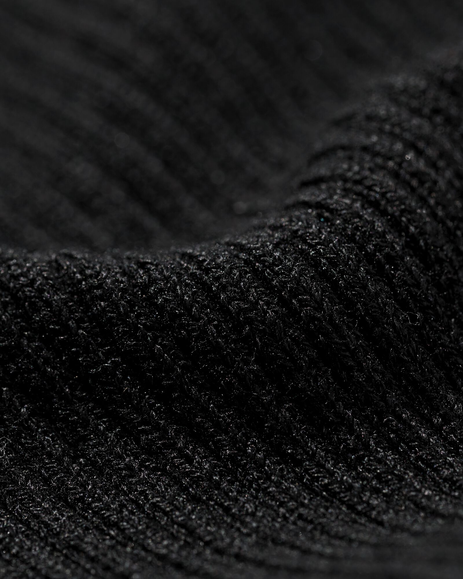 Damenshirt Rita gerippt schwarz - 36268965BLACK - HEMA