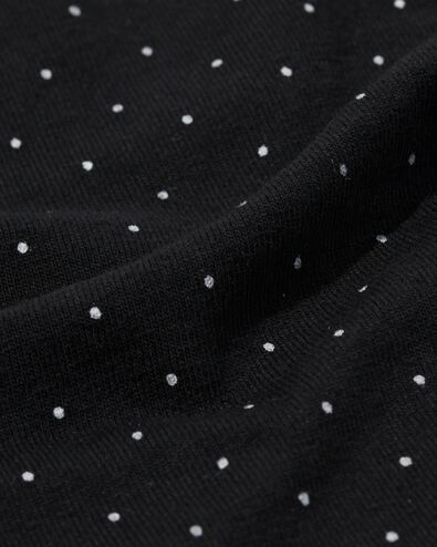 2 strings femme taille haute coton stretch noir noir - 1000030300 - HEMA