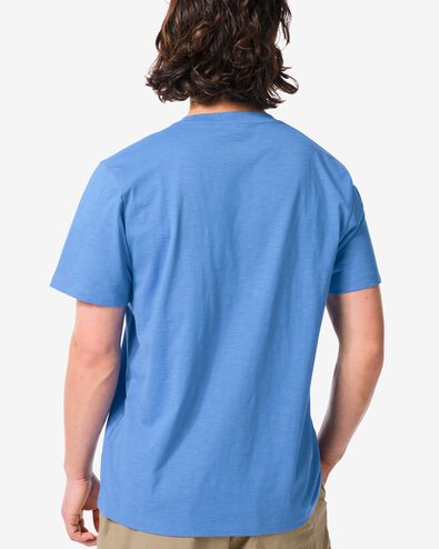 Herren-T-Shirt Jaap aus Slub-Jersey hellblau hellblau - 2178830LIGHTBLUE - HEMA