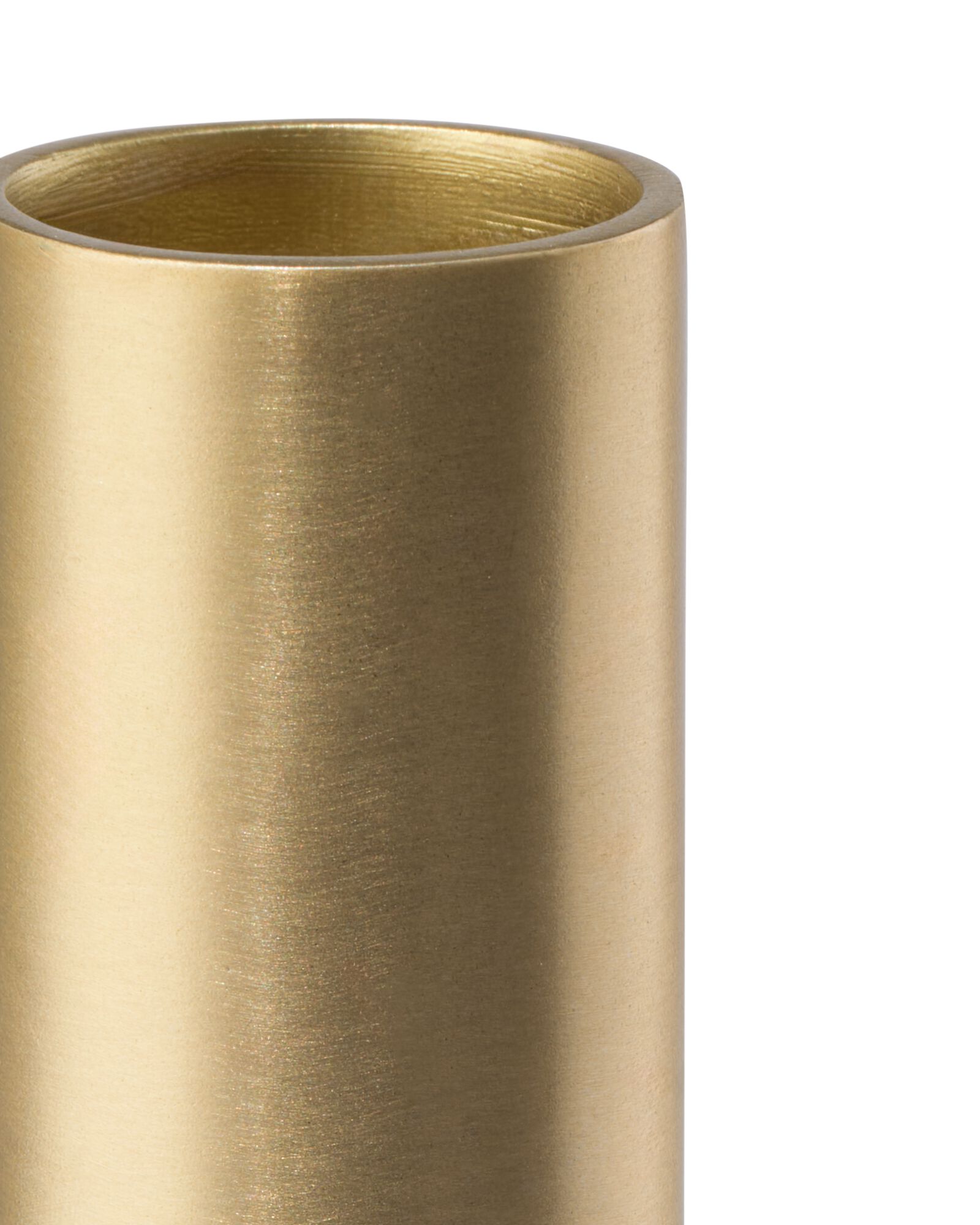 Kerzenhalter M Metall Knoten golden - 13324011 - HEMA