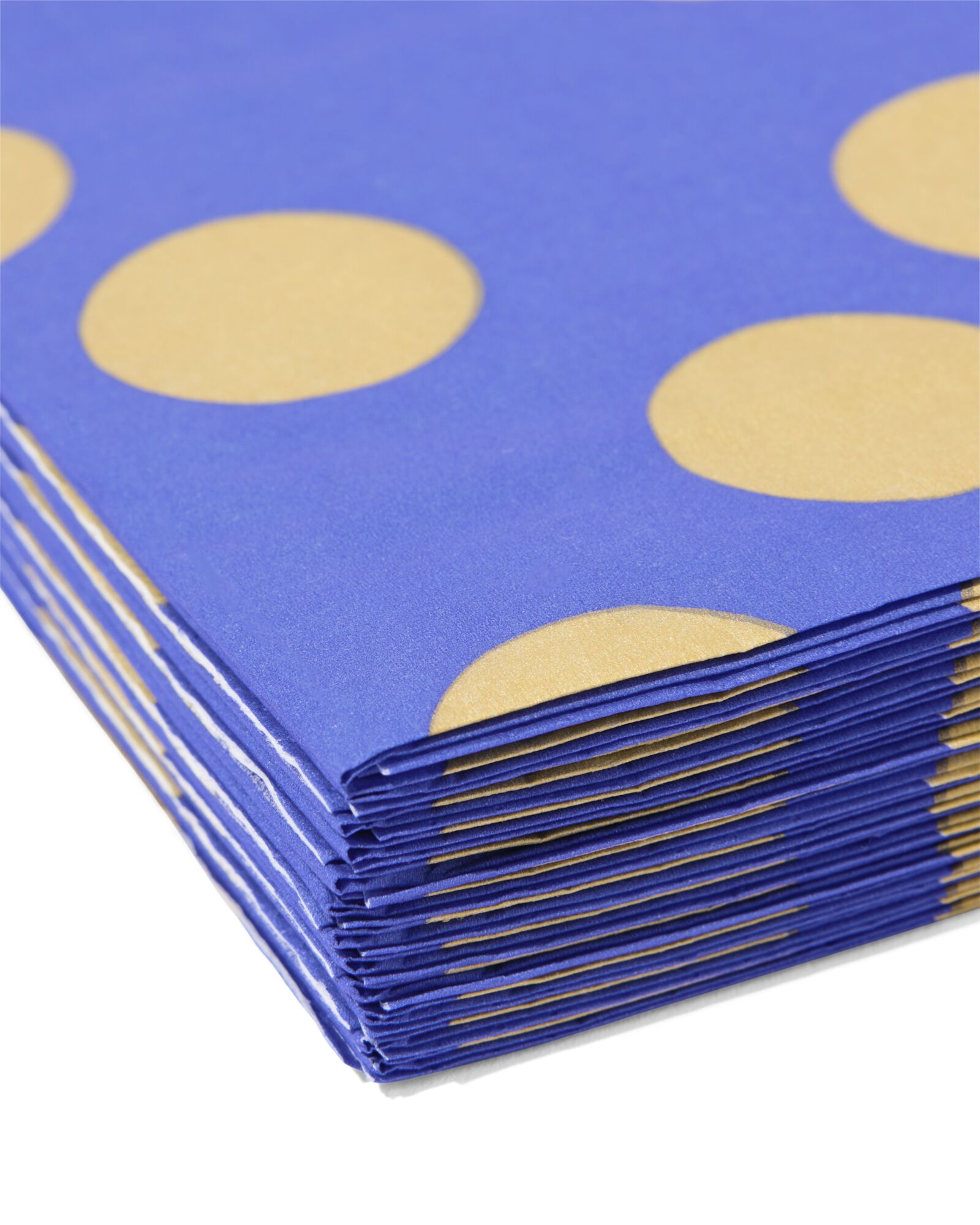 servetten stippen blauw 40x40 -12 stuks - 14250208 - HEMA