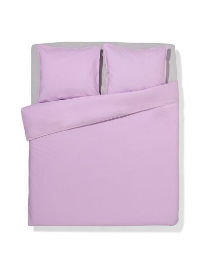 housse de couette 200x200/220 cm percale lilas - 5750165 - HEMA