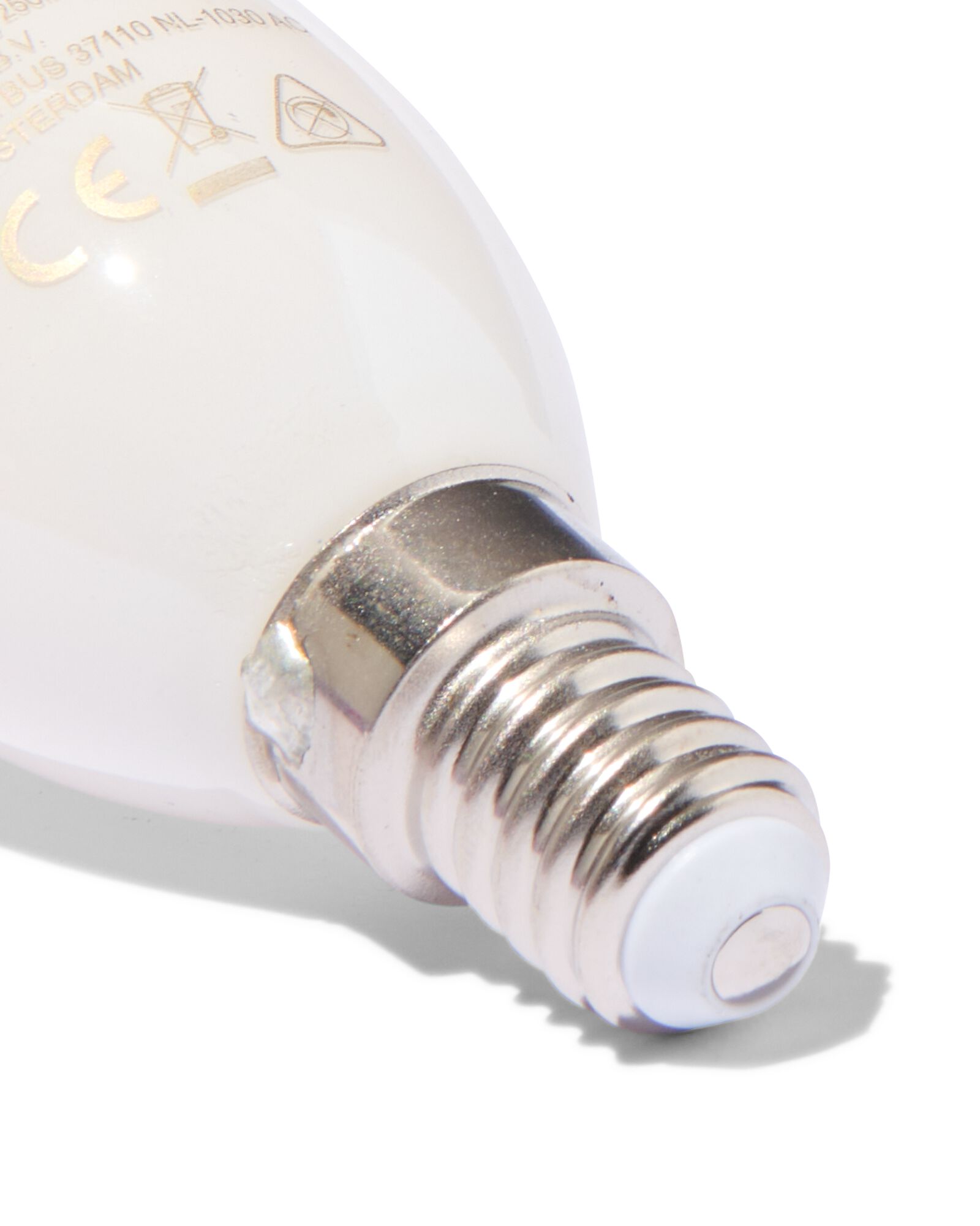 led kaars glass frost E14 2.5W 250lm - 20070059 - HEMA