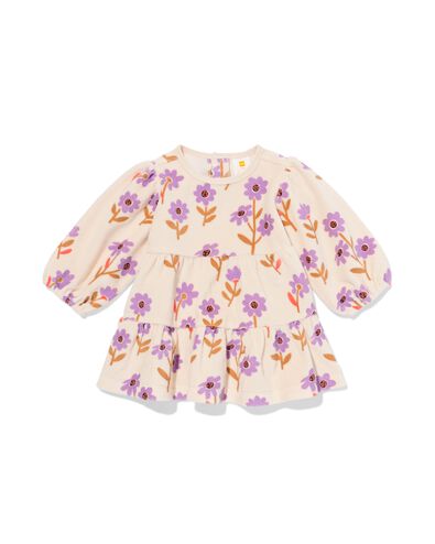 Kinderkleid mit Blumen ecru ecru - 33045670ECRU - HEMA