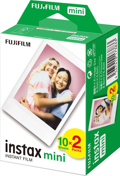 papier photo Fujifilm instax mini (2x10/paquet) - 60300125 - HEMA