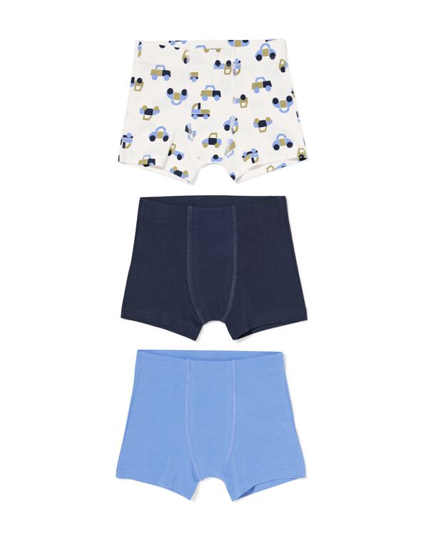 Jungen-Boxershorts Autos &ndash; 3 St&uuml;ck wei&szlig; wei&szlig; - 19201560WHITE - HEMA