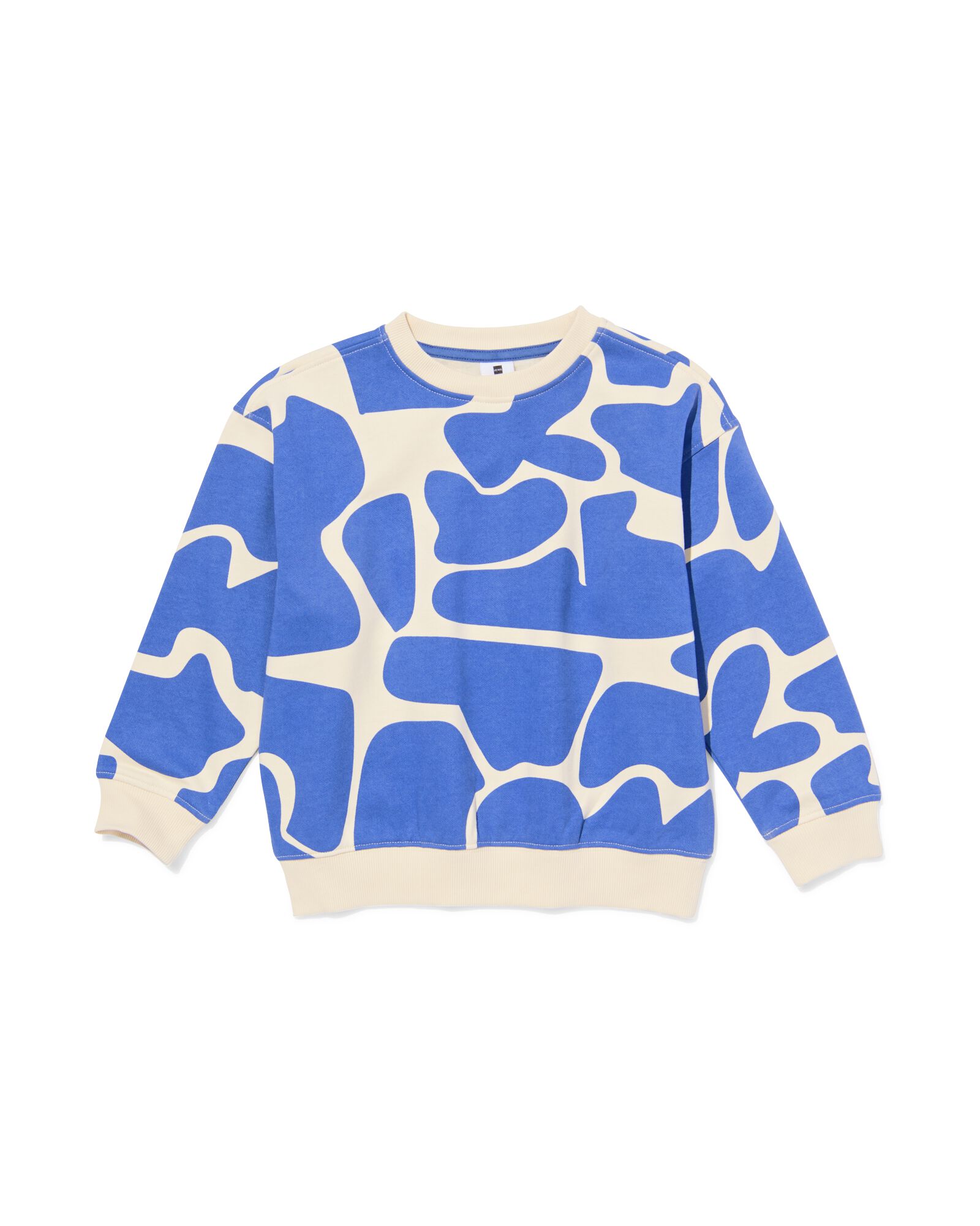 Kindersweater abstrakt blau blau - 30704229BLUE - HEMA