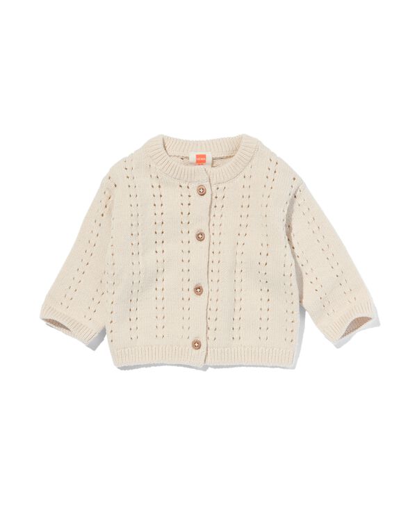 Newborn-Cardigan, Ajourmuster ecru ecru - 33481310ECRU - HEMA