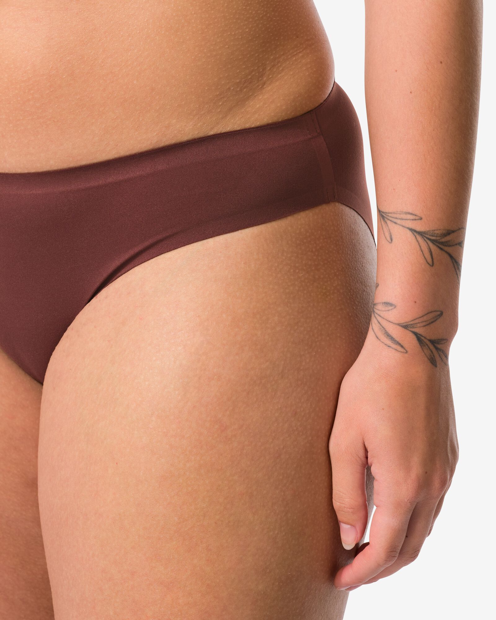 HEMA Dameshipster Second Skin Micro Donkerbruin (donkerbruin)