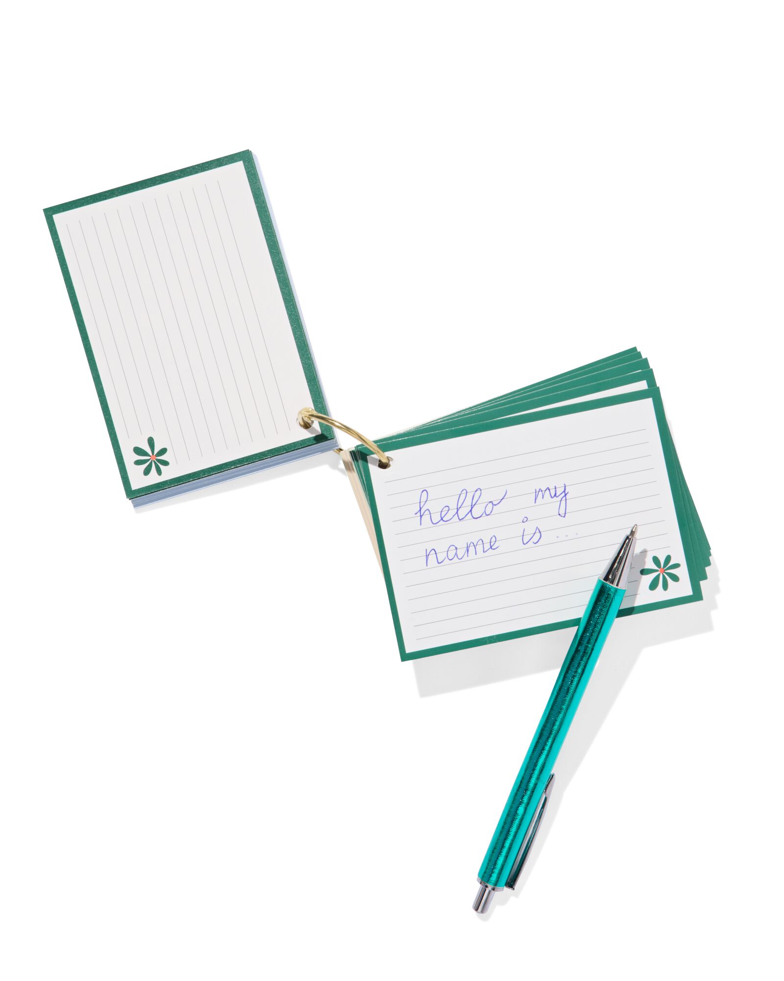 flashcards 50 stuks aan ring HEMA