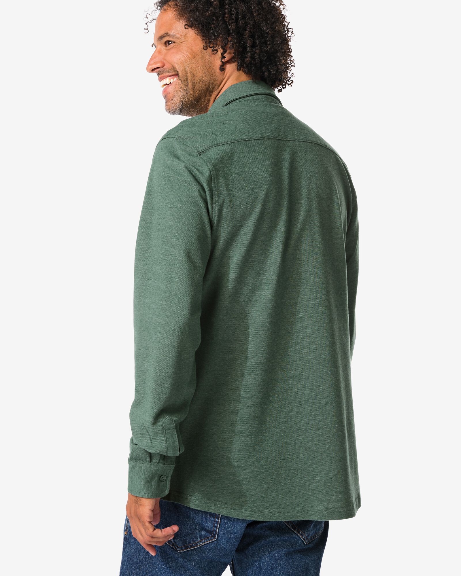 Herren-Oberhemd Billy, Pikee dunkelgr&uuml;n dunkelgr&uuml;n - 2101720DARKGREEN - HEMA