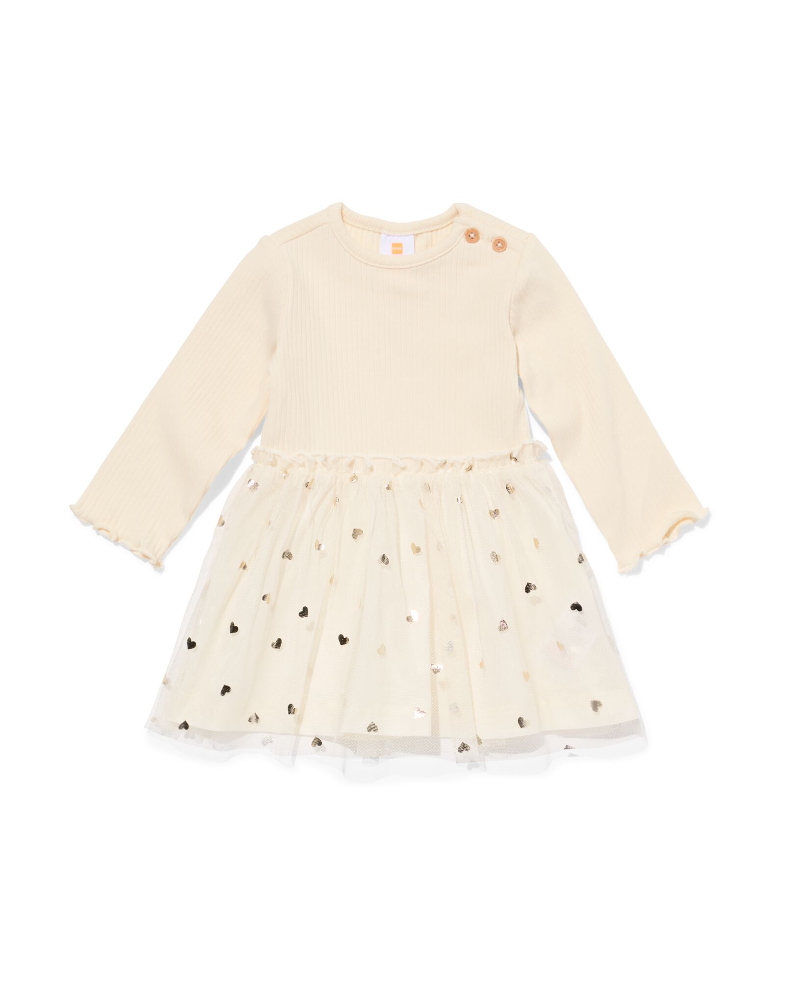robe b&eacute;b&eacute; c&oelig;urs blanc cass&eacute; - 33045770OFFWHITE - HEMA