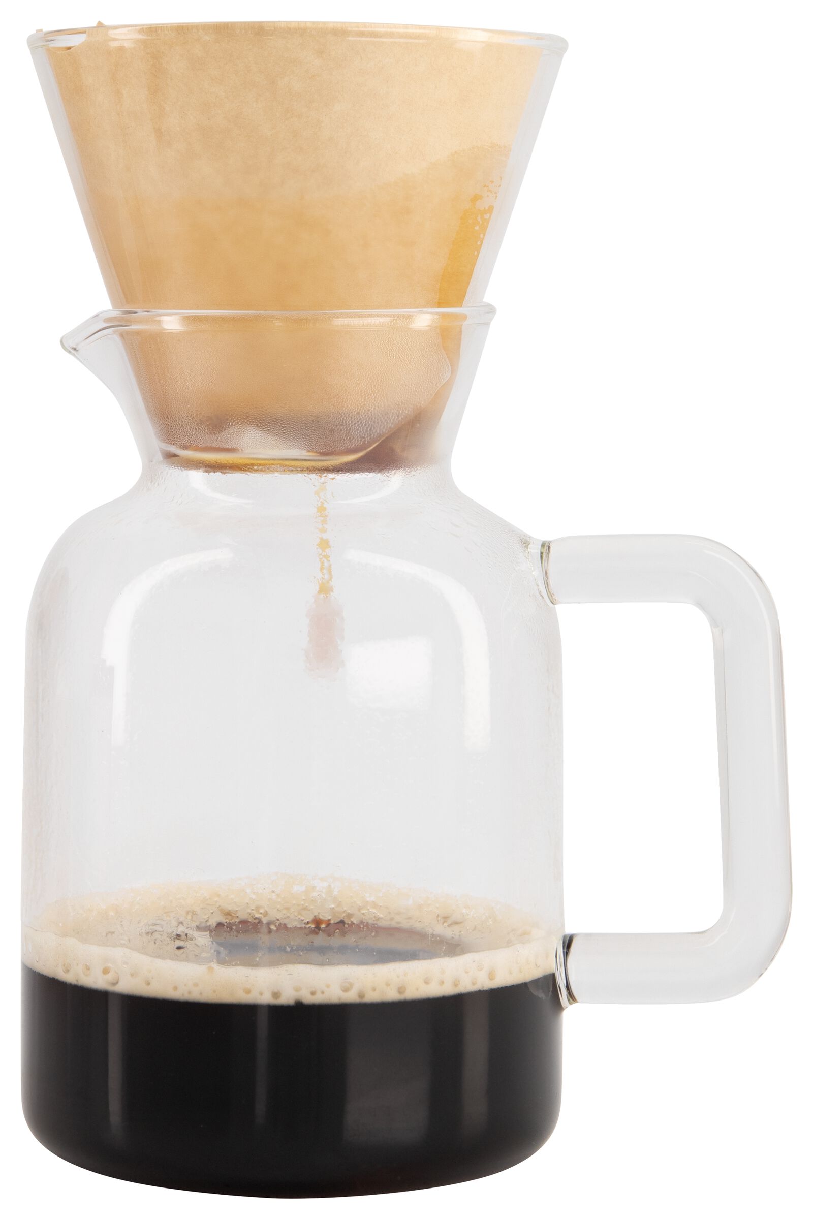 Kaffeekanne Koffiebinkie mit Filter, Glas, 0.6 Liter - 80610079 - HEMA