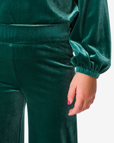 pantalon enfant velours vert vert - 30822724GREEN - HEMA