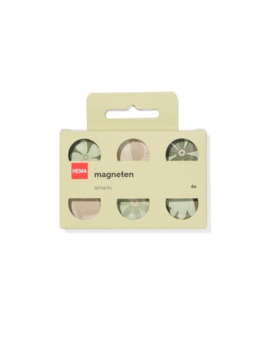 6 aimants en verre fleurs &Oslash;3cm - 14470090 - HEMA