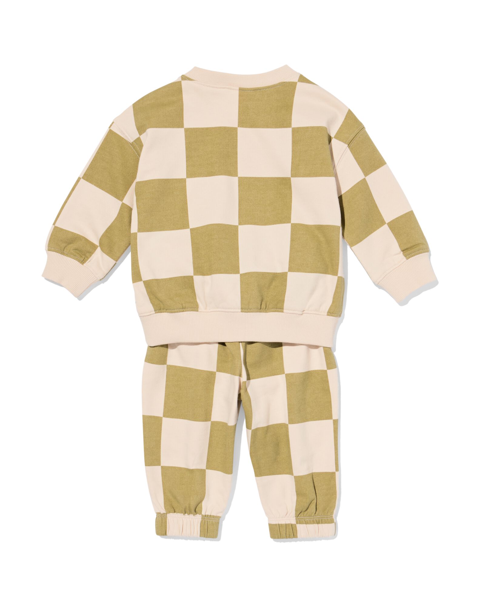 babykleding sweatset blokken groen groen - 33176770GREEN - HEMA