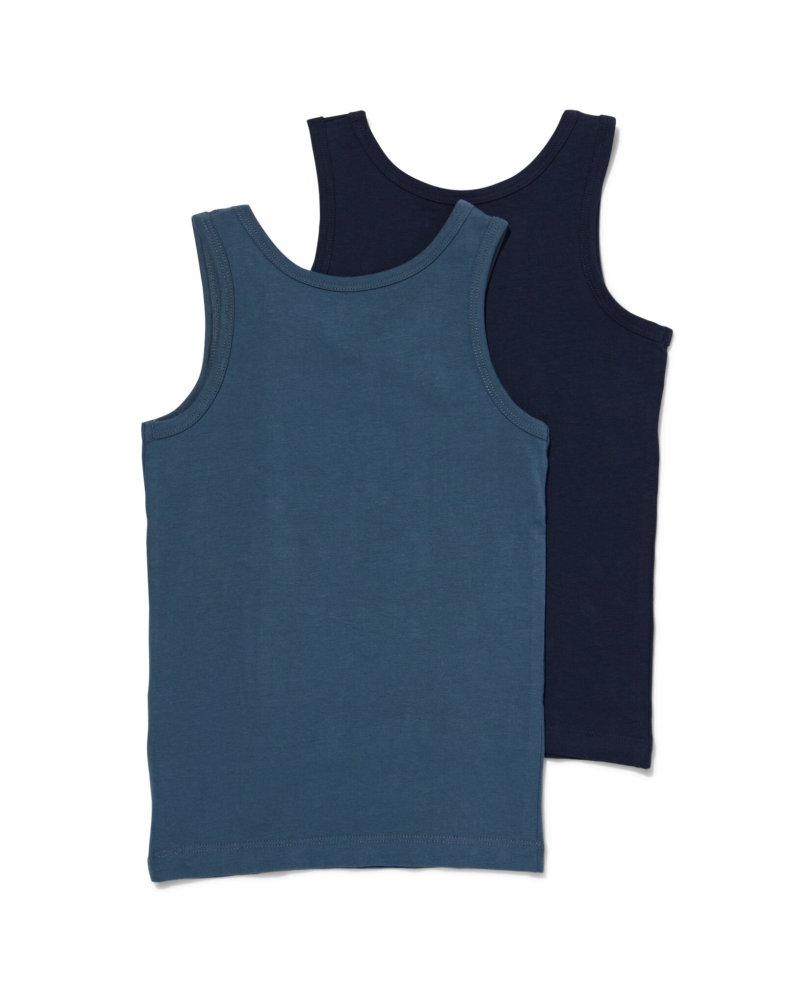 2-pak jongenshemd donkerblauw donkerblauw - 1000001433 - HEMA