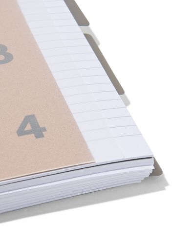 cahier &agrave; spirale 4-en-1 A5 lign&eacute; carton - 14100180 - HEMA