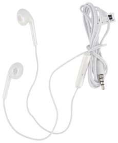 Earbuds-Ohrhörer mit Mikrofon und Lautstärkeregler, weiß - 39610132 - HEMA