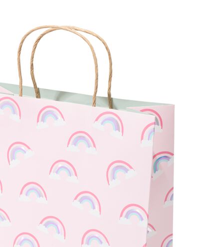 sac cadeau L 31x24cm papier arc-en-ciel - 14700697 - HEMA