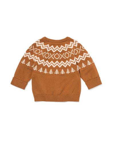 newborn trui nordic bruin - 33434320BROWN - HEMA