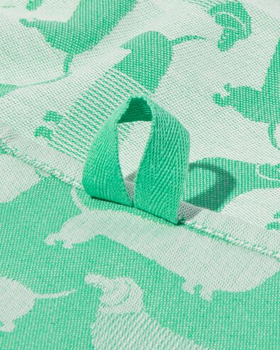 torchon 65x65 coton vert - 5450034 - HEMA