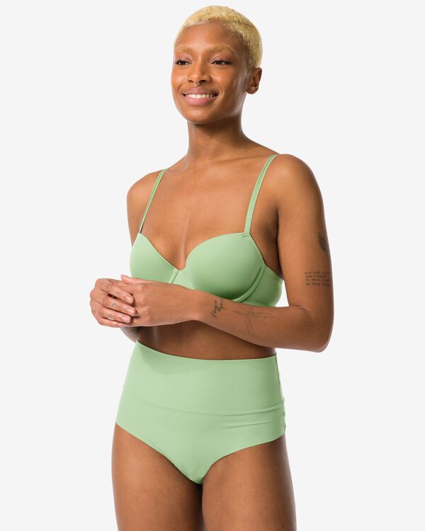 string femme taille haute ultimate comfort vert vert - 19648123GREEN - HEMA