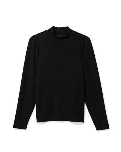 Damen-Top Erin, Glitzer schwarz schwarz - 36205640BLACK - HEMA