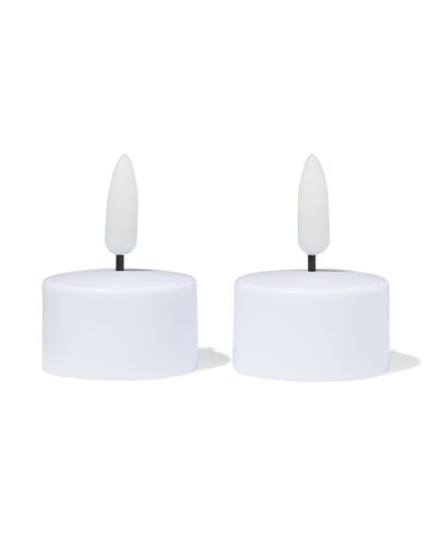 uitbreidingsset oplaadbare led theelichtjes - 2 stuks - 13550143 - HEMA