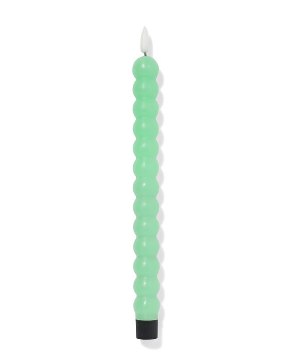 Bougie d'int&eacute;rieur LED &Oslash;2.5x29cm boule verte - 13550113 - HEMA