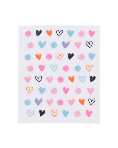 autocollants pour ongles c&oelig;urs - 52 pi&egrave;ces - 11249067 - HEMA
