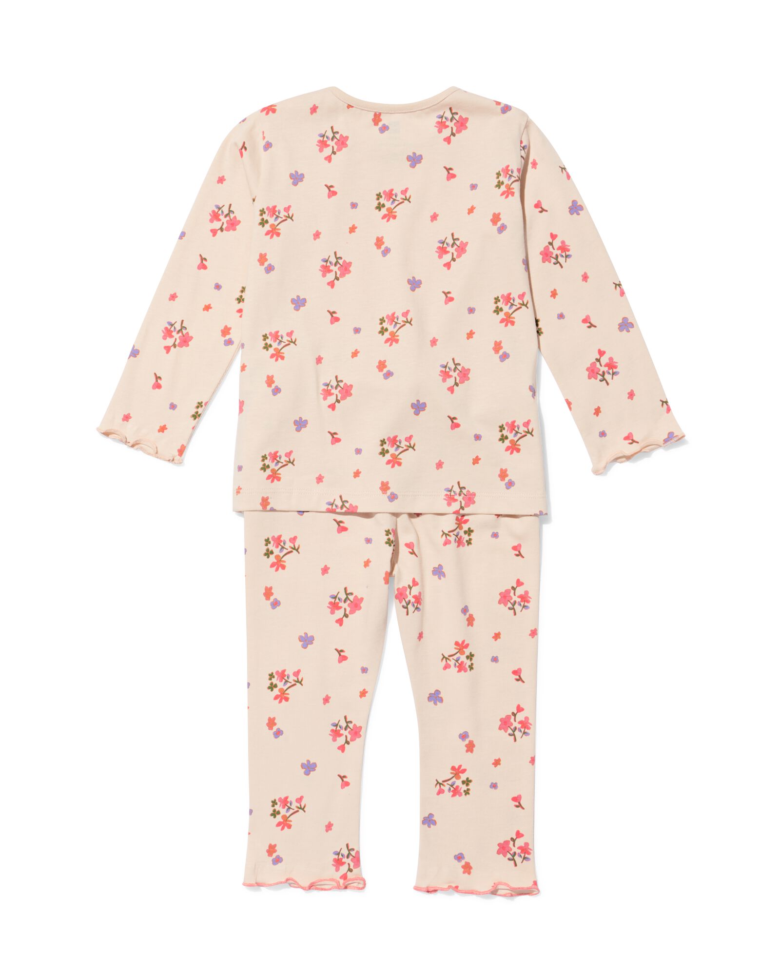 Babyschlafanzug mit Blumen rosa rosa - 33308650PINK - HEMA