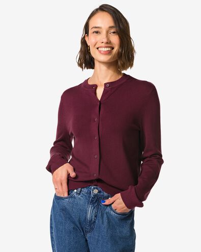 gilet femme lilas bordeaux bordeaux - 36204870BURGUNDYRED - HEMA