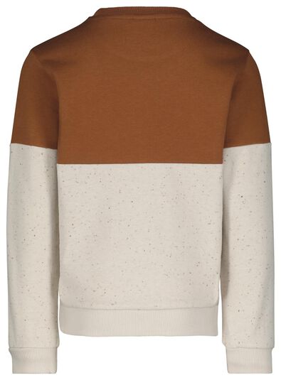 Kinder-Sweatshirt, Colorblocking braun - 1000028944 - HEMA